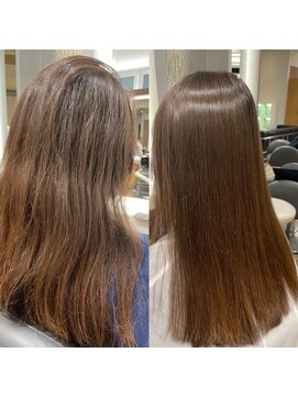 アロン(Allons Ginza) 【sins式酸性ストレート】髪質改善シルクストレート/銀座