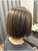 切りっぱなしボブ