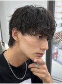 名古屋シャドウパーマツイストスパイラルパーマメンズ無造作ヘア