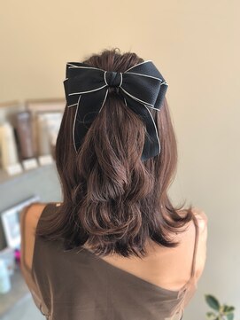 ドープリット(Dope LIT) ハーフアップ/ボブアレンジ/お呼ばれヘア