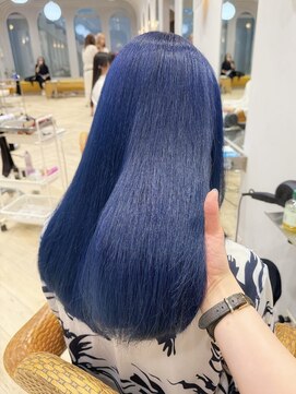 ティエラ 原宿 表参道(Tierra) 【関日葉里】ブリーチありブルーカラー