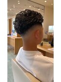 【松尾が作る】【福岡春日】【メンズ】フェード×極道パーマ