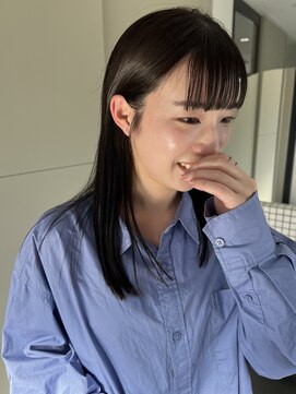 前髪カット　/   酸熱トリートメント