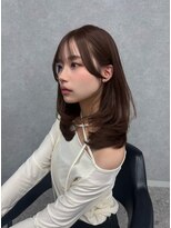 ボタン ハカタ(VOTAN hakata) 暖色ブラウン/ミディアム/ミディアムレイヤー/ブリーチ なし