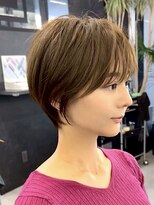 ブレス ヘアデザイン(BLESS hair design)&nbsp;東静岡ショートボブくびれショートイルミナカラー顔周りレイヤー