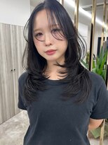 エトワール(ETOILE)&nbsp;レイヤーカット/ハッシュカット/韓国風レイヤー/暗髪カラー