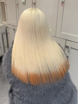 ベレーザ 渋谷(BELEZA) ブロンドオレンジ裾カラー