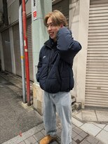 ハイセンス(HISENSE)&nbsp;メンズカット外国人風メンズベージュカラーセンターパート【GIA