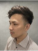 ネオ震災刈　アシメ/メンズ/フェード