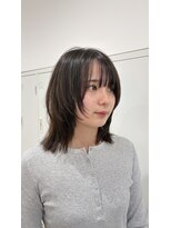 ソヨン 金沢店(SOYON)&nbsp;フェイスレイヤーで作るミディアムレイヤーカット