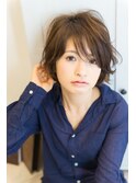 【Rire-リル銀座-】くせ毛風☆アンニュイショートボブ