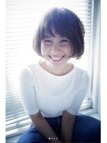 アトリエ エス atelier es HAIRDESIGN&nbsp;ナチュラルボブ/ふんわりショート/ショートボブ/ミニボブ/透明感