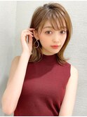 LallYou 錦糸町 韓国レイヤーカットミルクティーブラウン