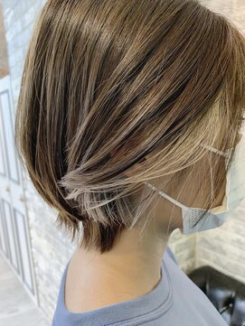 グロウ 上野御徒町(grow) 大人かわいい/ココアブラウン/フリンジウェーブ[上野/御徒町］