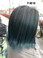 ニコ(nico) ターコイズブルー バレイヤージュ