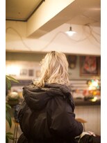 スリースリーナイン ヘアーアンドメイク(339 hair&make)&nbsp;黒髪からブリーチ一回でここまで頑張りました