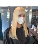 抜きっぱなしブロンド＊姫カット