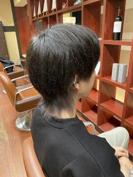 マルム(mulum) メンズ ウルフカット×ホワイトラベンダー インナー *AKARI