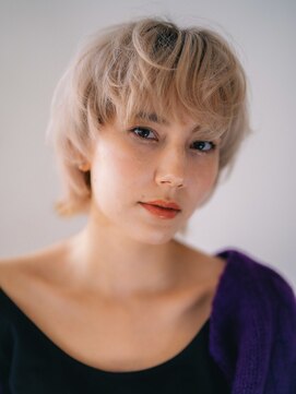 ベンジー 沖縄店(benji) 【 benji 】エアリーショート ハイトーンベージュ3