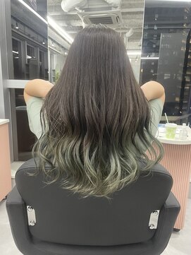 ジエクト カナウ(The Ect canow) オリーブグレー/カーキアッシュ/裾カラー/グレーブラウン