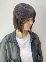 韓国切りっぱなし外ハネくびれボブミディアム20代30代