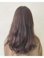 ブリーチなし ピンクベージュ
