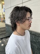 エクファフォーメン(EX-FA FOR MEN)&nbsp;ベリーショート/ダークアッシュ/ニュアンスパーマ/韓国マッシュ