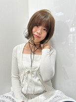 エミュ 中央駅店(eMu)&nbsp;タッセルボブ×オリーブブラウン