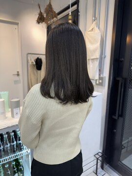 ロカ 表参道(loka) ワンレン/アッシュベージュ[表参道/ブリーチ/ハイライト]Mai