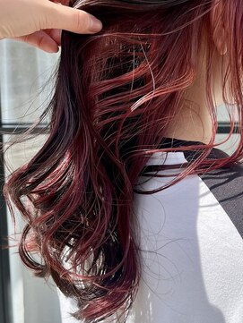 クロレ(CLORE) インナーカラー　ピンクカラー　デザインカラー