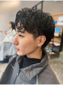 流行りの色気パーマ