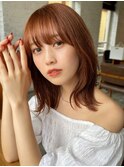 熊本 くびれミディアム レイヤーカット くびれ巻き 韓国 Arisa.
