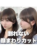 韓国ヘア　2wayバング  レイヤーカット くびれヘア  顔周り/
