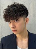 難波スペインカールサーフカールツイストスパイラルパーマ強め