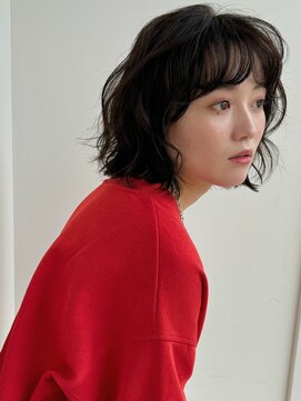 ガーデン 銀座(GARDEN) デジタルパーマ イメチェン ブルーブラック 簡単スタイリング