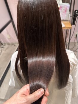 ミーツ meets+の写真/<八尾>【髪質改善】×【オージュア】で髪の内部から補修し、指通りなめらかな艶髪へ…