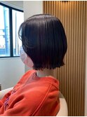 ショートボブ◎くびれボブ◎黒髪/前髪レイヤーカット☆髪質改善