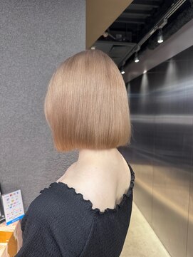 ペレ 栄店(PELE) ホワイトグレージュ/デジタルパーマ/チェリーブラウン/栄