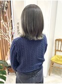 レイヤーボブ×オリーブベージュ
