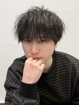 ジーナ 天神(Zina) 束感シースルーマッシュ【メンズサロンZina天神】