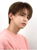 韓国マッシュセンターパートツーブロックフェザーパーマシャドウ