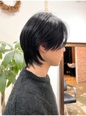 爽やかメンズショートメンズパーマメンズウェーブヘアアッシュ