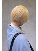 抜きっぱなしブロンド×ショートボブ