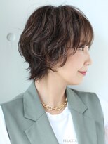 フェリチタ フィロ 大泉学園(FELICITA filo)&nbsp;くびれショートボブ40代50代グレイカラー白髪染め白髪ぼかし
