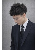 キュー(Cue_) 《スーツ仕事でもカッコいい》/シャドウパーマ/ベリーショート