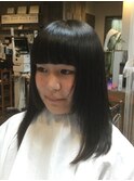 パッツン前髪