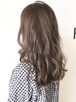 フレイムスヘアデザイン(FRAMES hair design)&nbsp;フォギーベージュ×外国人風波ウェーブロング