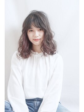 アナログ(analog) 【analog 溝の口】ゆるふわミディアム インナーカラー