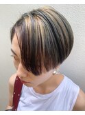 ハイライトハンサムショート