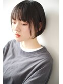 《hair make No.8・中村》前下がり×丸みショートボブ